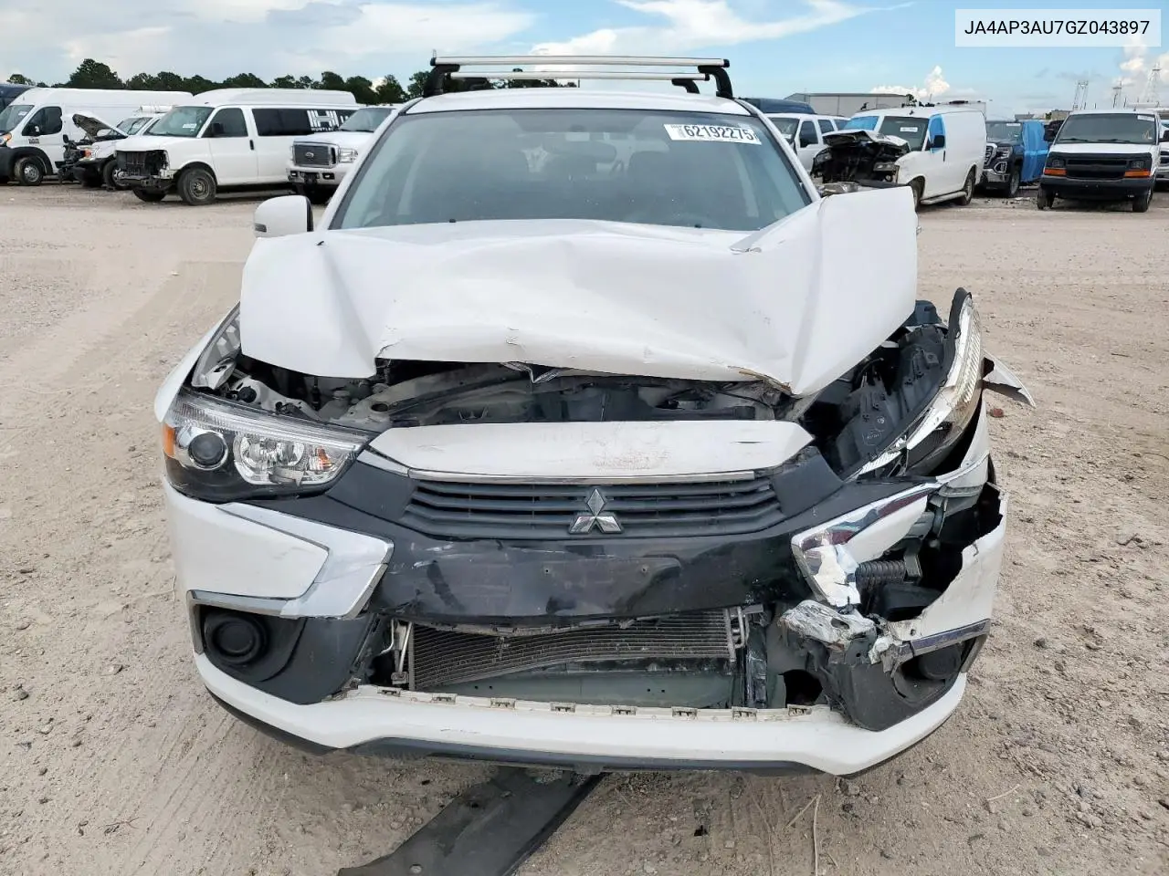 2016 Mitsubishi Outlander Sport Es VIN: JA4AP3AU7GZ043897 Lot: 62192275