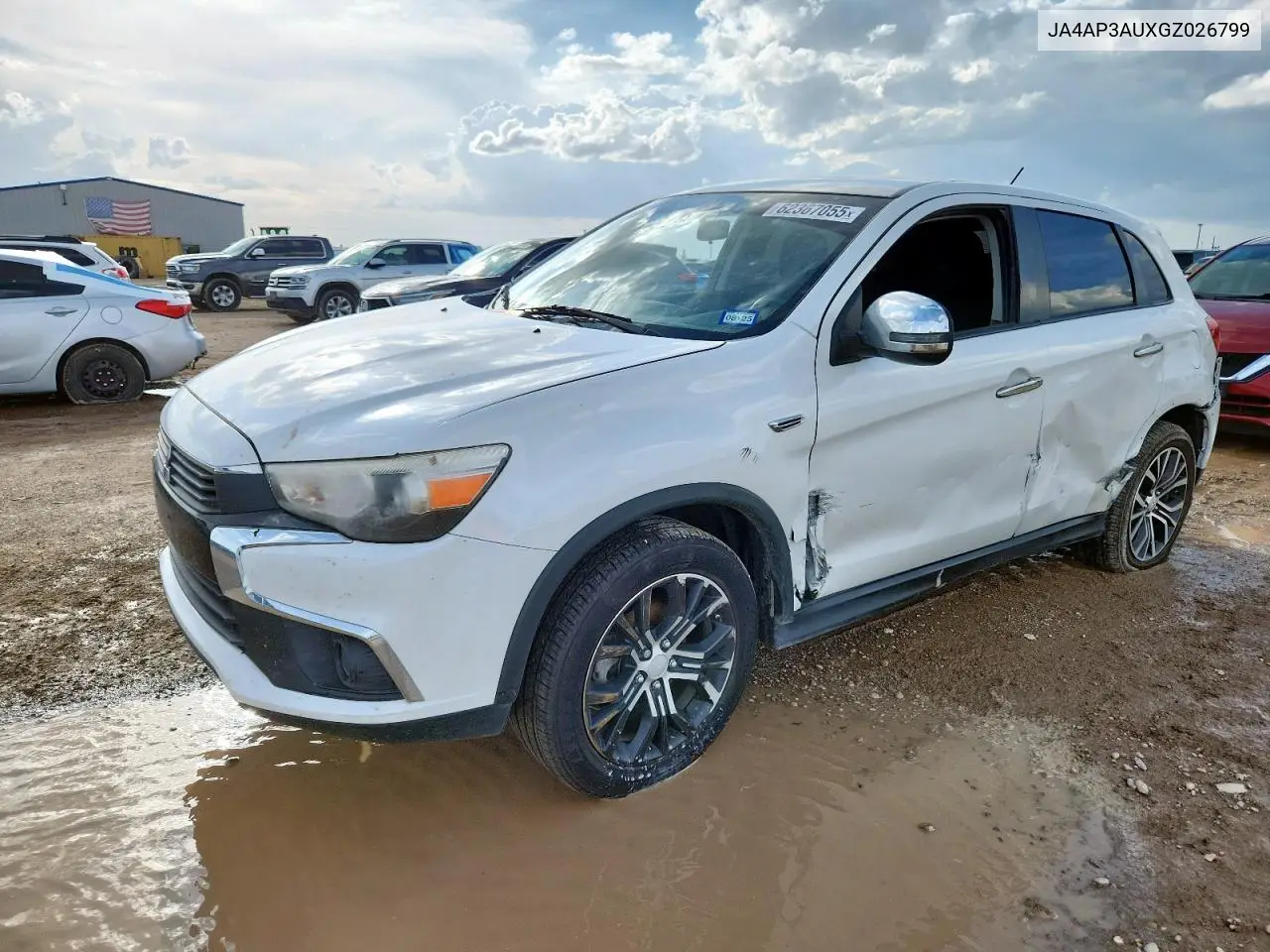 2016 Mitsubishi Outlander Sport Es VIN: JA4AP3AUXGZ026799 Lot: 62367055
