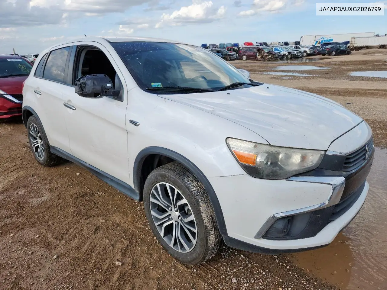 2016 Mitsubishi Outlander Sport Es VIN: JA4AP3AUXGZ026799 Lot: 62367055