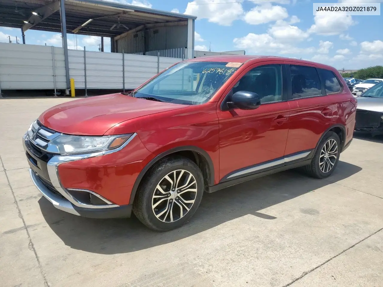 2016 Mitsubishi Outlander Es VIN: JA4AD2A32GZ021879 Lot: 62578185