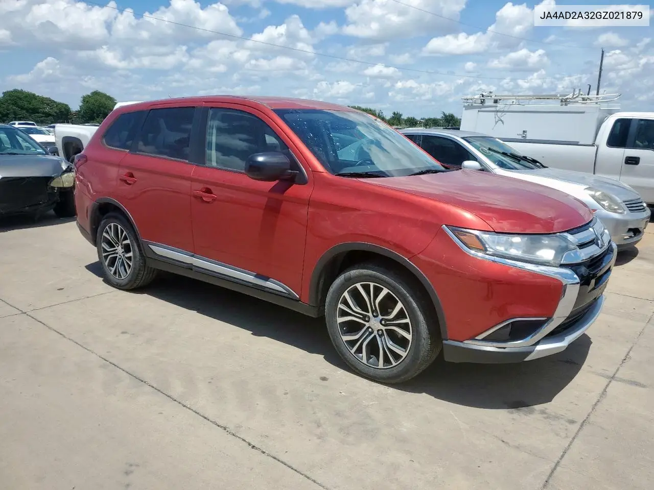 2016 Mitsubishi Outlander Es VIN: JA4AD2A32GZ021879 Lot: 62578185