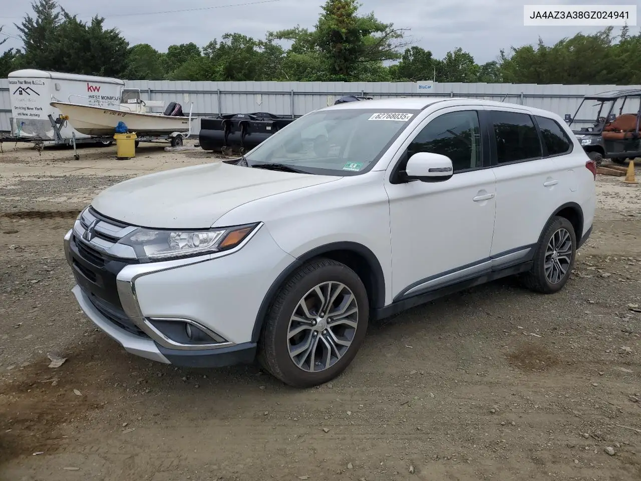 2016 Mitsubishi Outlander Se VIN: JA4AZ3A38GZ024941 Lot: 62768035