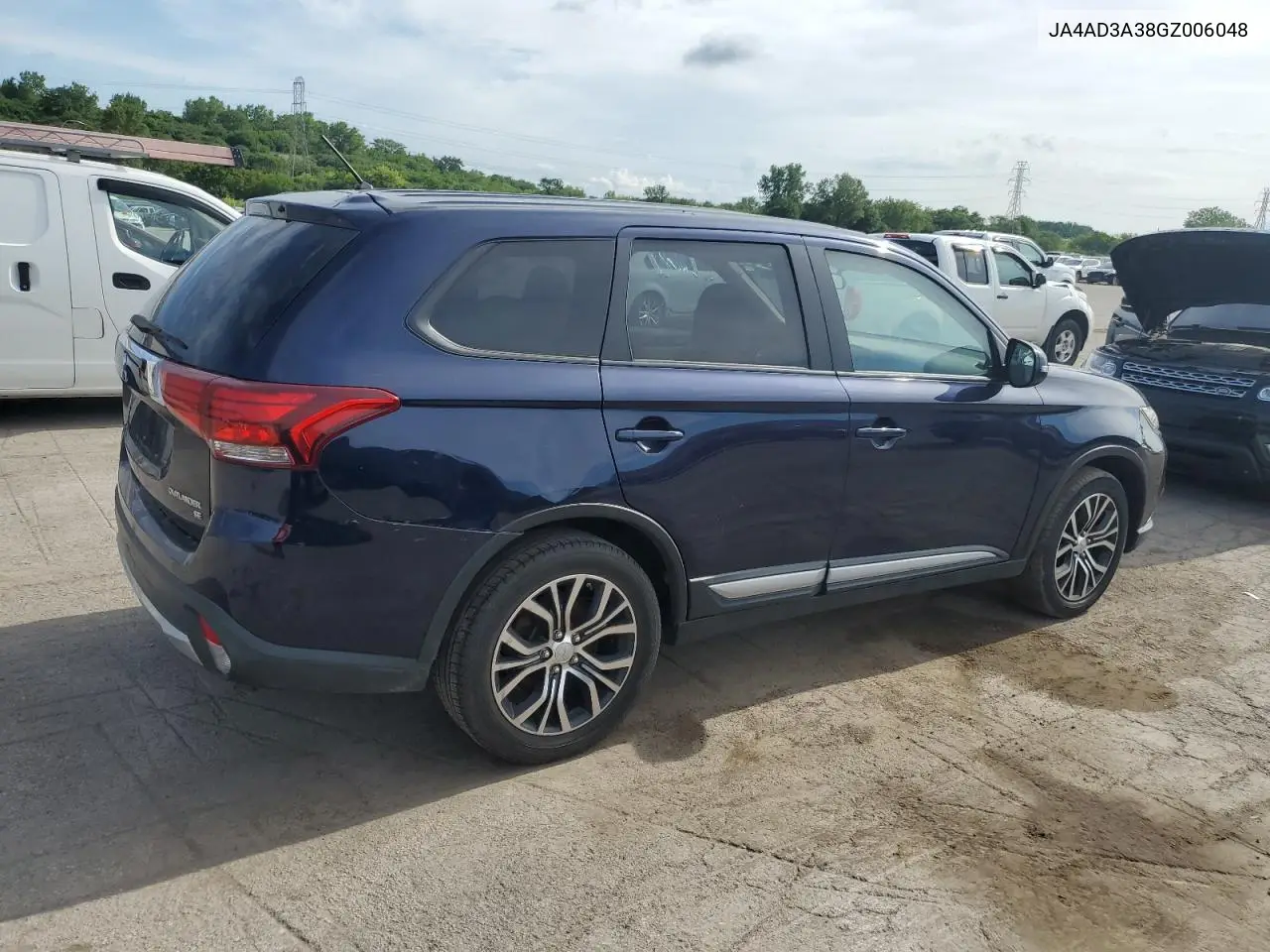 2016 Mitsubishi Outlander Se VIN: JA4AD3A38GZ006048 Lot: 62851885