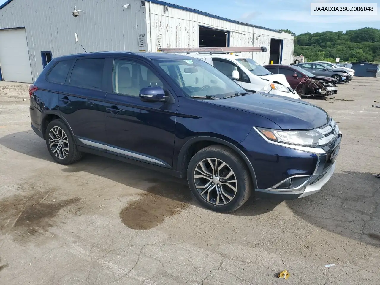2016 Mitsubishi Outlander Se VIN: JA4AD3A38GZ006048 Lot: 62851885
