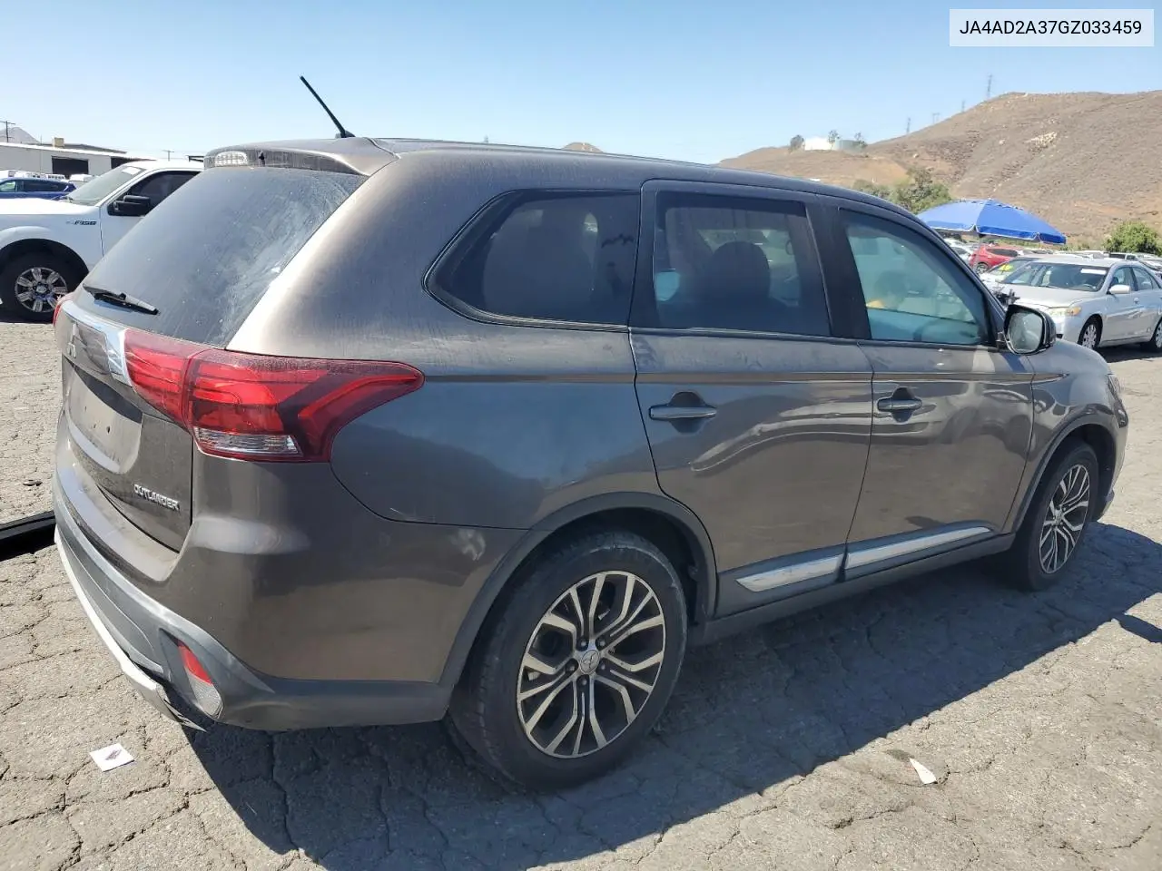 2016 Mitsubishi Outlander Es VIN: JA4AD2A37GZ033459 Lot: 63011415