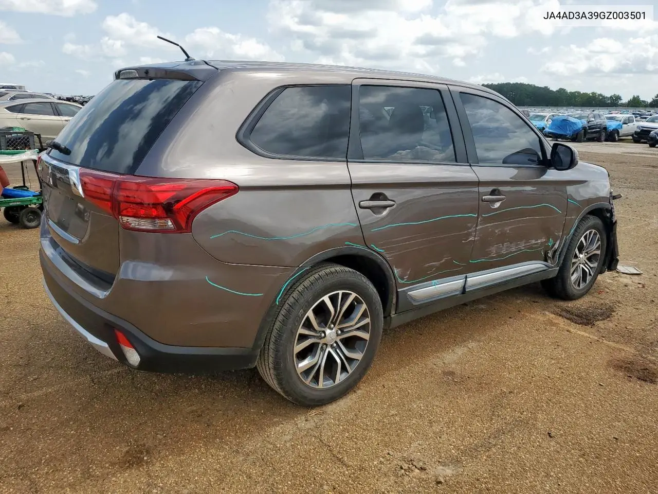 2016 Mitsubishi Outlander Se VIN: JA4AD3A39GZ003501 Lot: 64223055