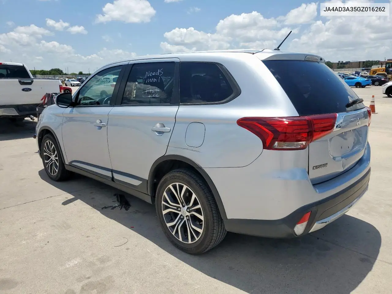 2016 Mitsubishi Outlander Se VIN: JA4AD3A35GZ016262 Lot: 64678355