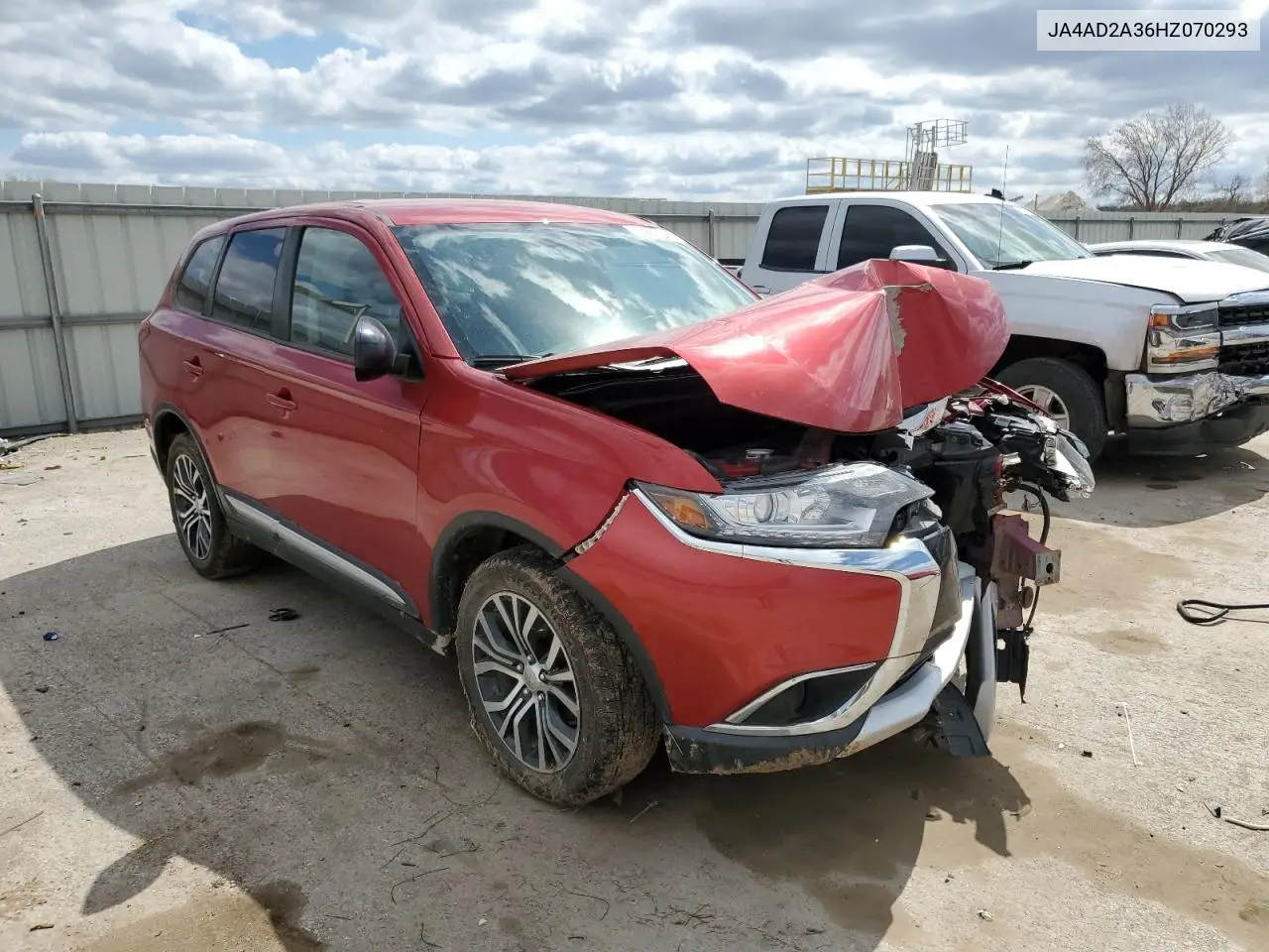 2017 Mitsubishi Outlander Es VIN: JA4AD2A36HZ070293 Lot: 50887645