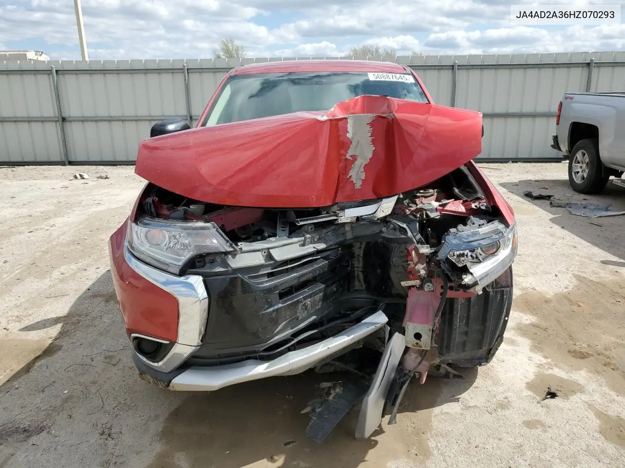 2017 Mitsubishi Outlander Es VIN: JA4AD2A36HZ070293 Lot: 50887645