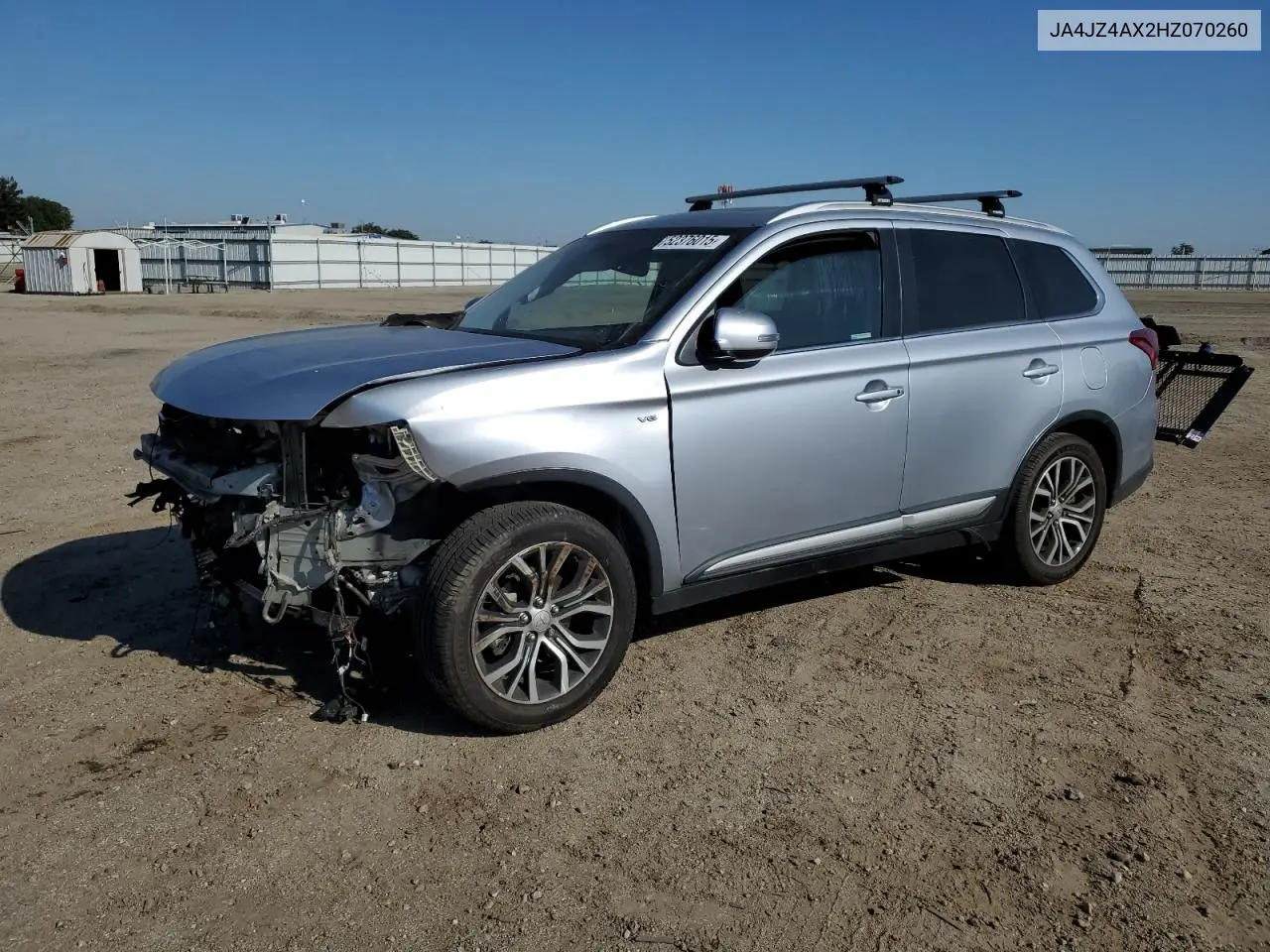 2017 Mitsubishi Outlander Gt VIN: JA4JZ4AX2HZ070260 Lot: 52376015