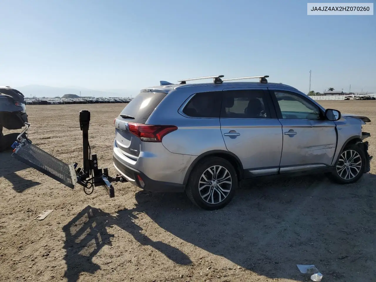 2017 Mitsubishi Outlander Gt VIN: JA4JZ4AX2HZ070260 Lot: 52376015