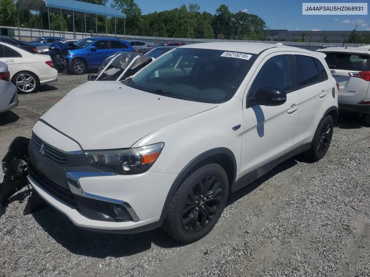 2017 Mitsubishi Outlander Sport Es VIN: JA4AP3AU5HZ068931 Lot: 55215215