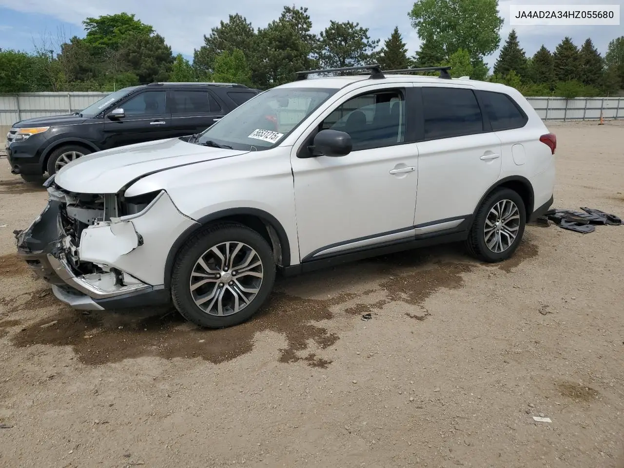 2017 Mitsubishi Outlander Es VIN: JA4AD2A34HZ055680 Lot: 56531215