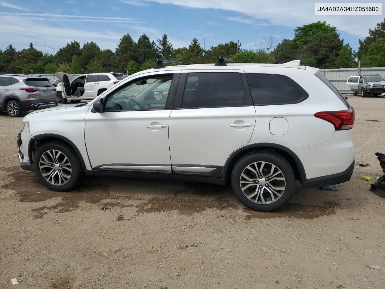 2017 Mitsubishi Outlander Es VIN: JA4AD2A34HZ055680 Lot: 56531215
