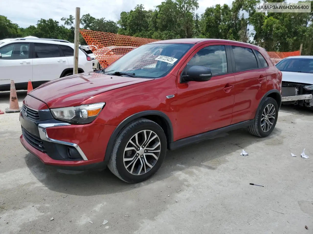 2017 Mitsubishi Outlander Sport Es VIN: JA4AP3AW6HZ066400 Lot: 58722425