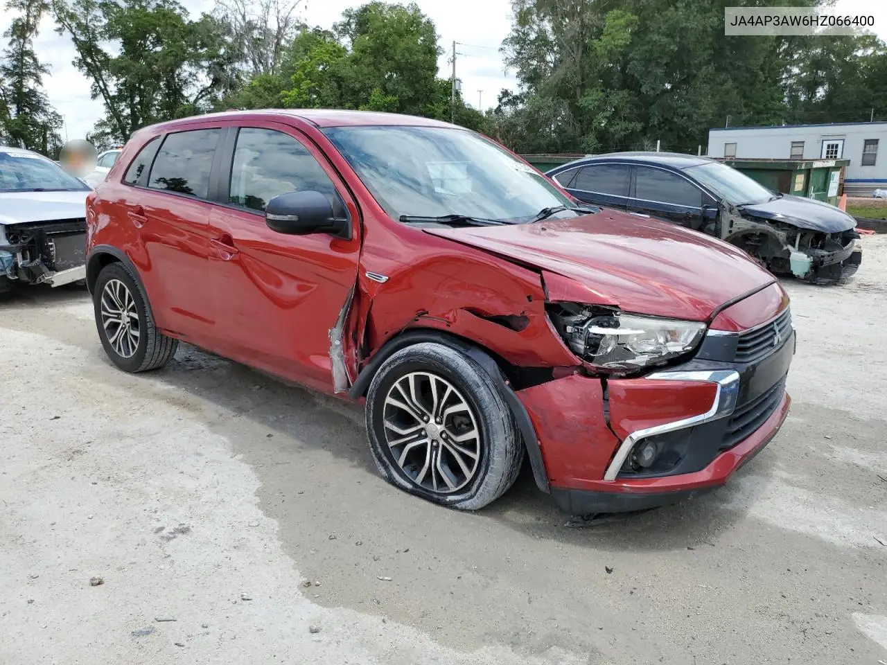 2017 Mitsubishi Outlander Sport Es VIN: JA4AP3AW6HZ066400 Lot: 58722425