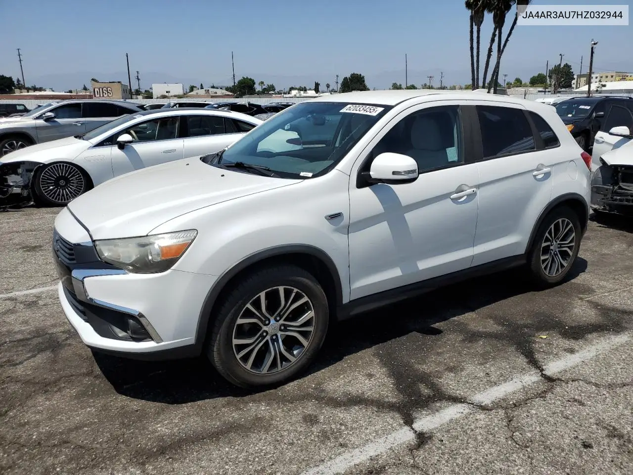 2017 Mitsubishi Outlander Sport Es VIN: JA4AR3AU7HZ032944 Lot: 62033455
