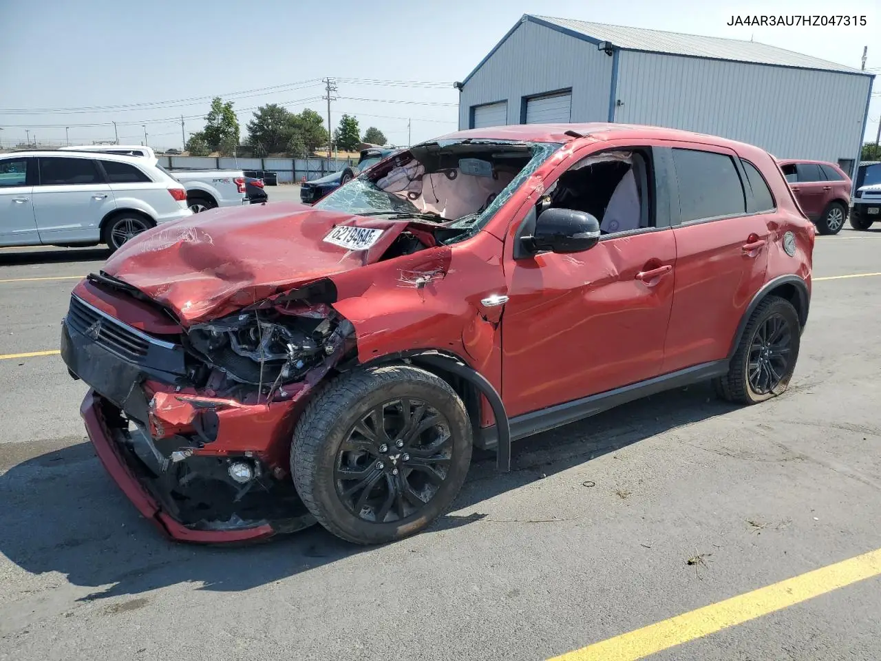 2017 Mitsubishi Outlander Sport Es VIN: JA4AR3AU7HZ047315 Lot: 62194645