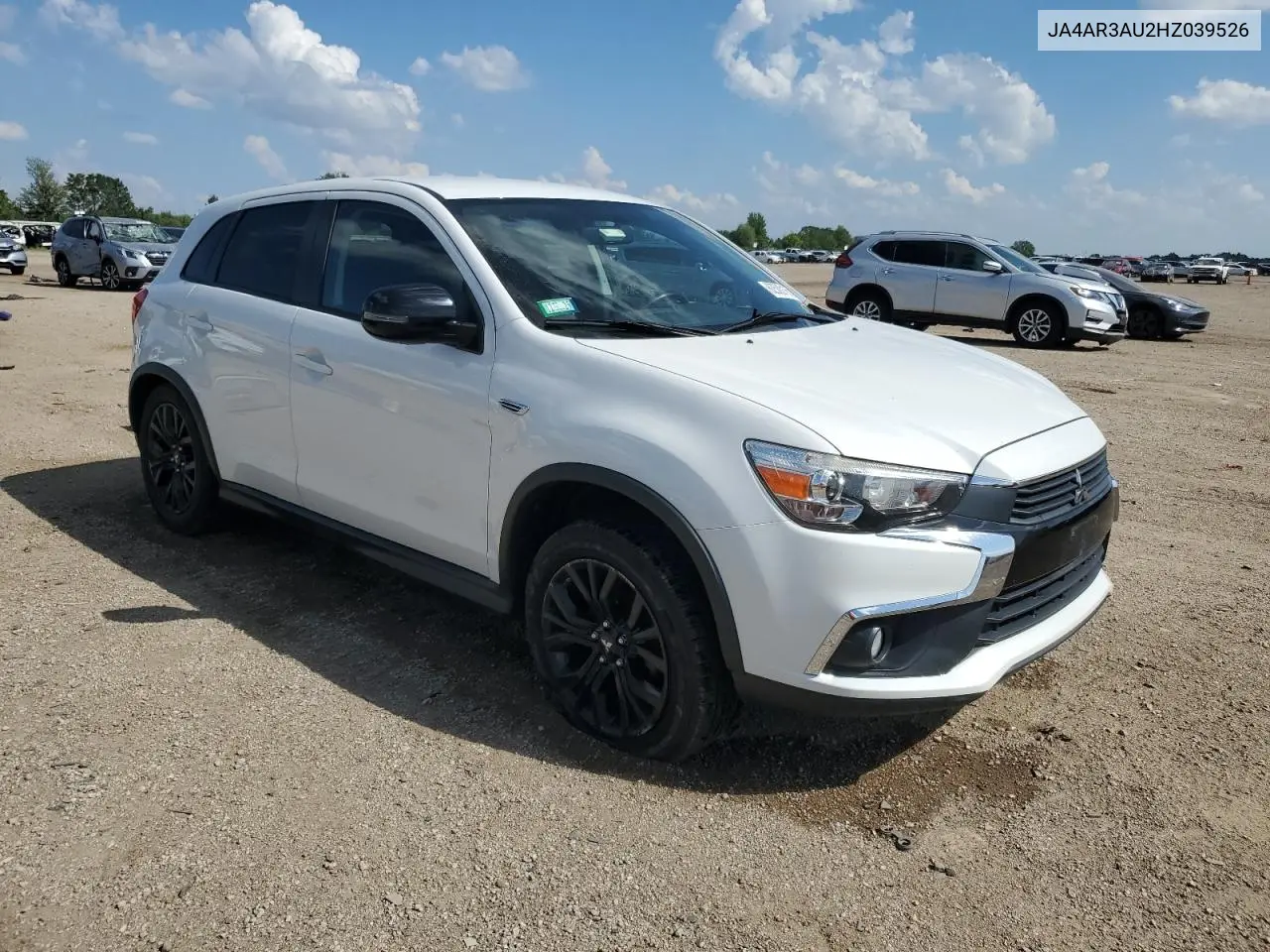 2017 Mitsubishi Outlander Sport Es VIN: JA4AR3AU2HZ039526 Lot: 62500165