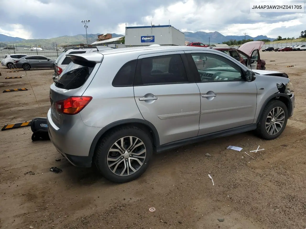 2017 Mitsubishi Outlander Sport Es VIN: JA4AP3AW2HZ041705 Lot: 64588975