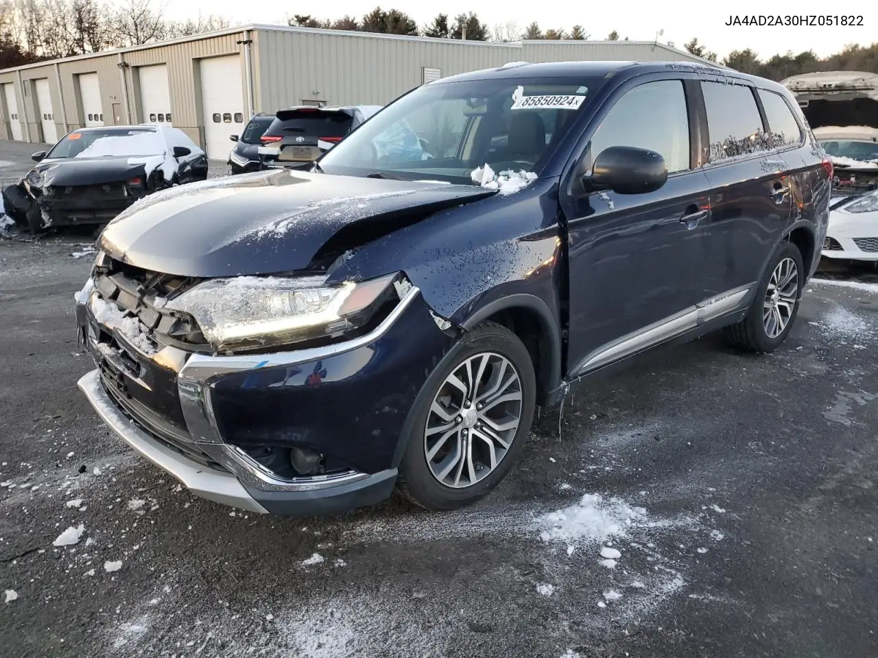 2017 Mitsubishi Outlander Es VIN: JA4AD2A30HZ051822 Lot: 85850924