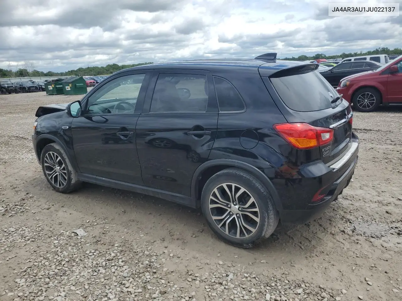 2018 Mitsubishi Outlander Sport Es VIN: JA4AR3AU1JU022137 Lot: 62951825