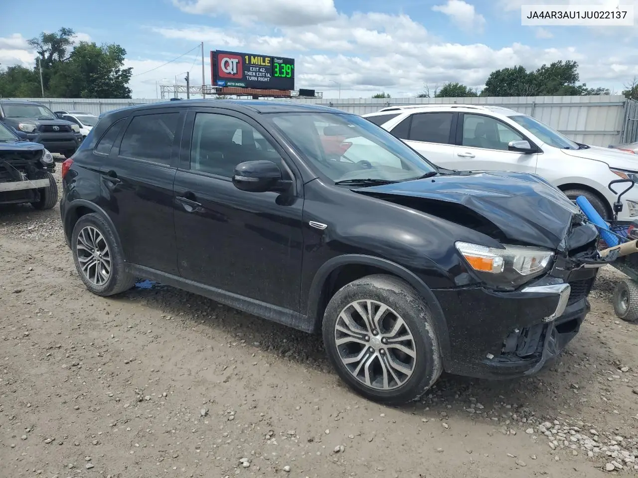 2018 Mitsubishi Outlander Sport Es VIN: JA4AR3AU1JU022137 Lot: 62951825