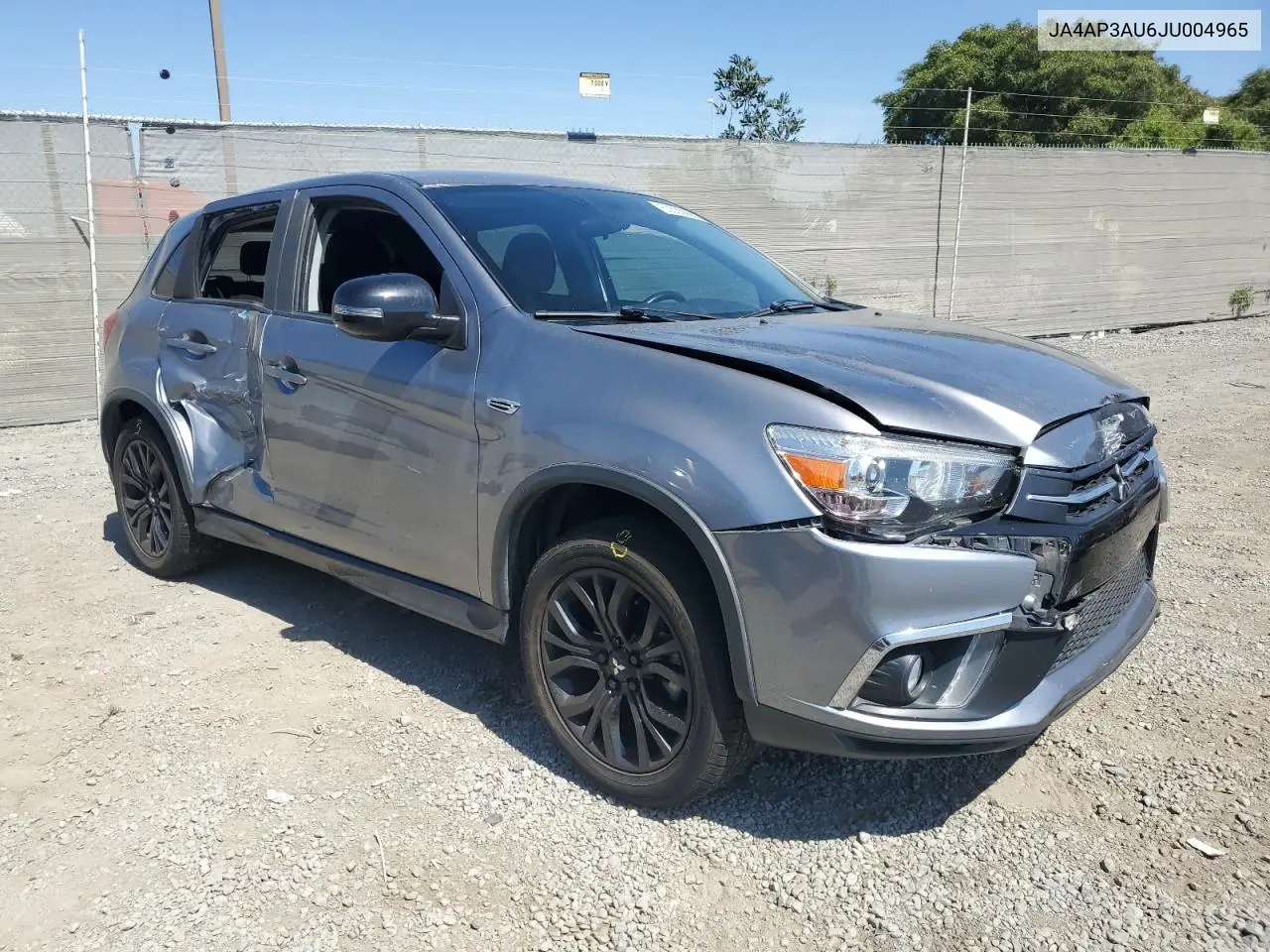 2018 Mitsubishi Outlander Sport Es VIN: JA4AP3AU6JU004965 Lot: 63535865