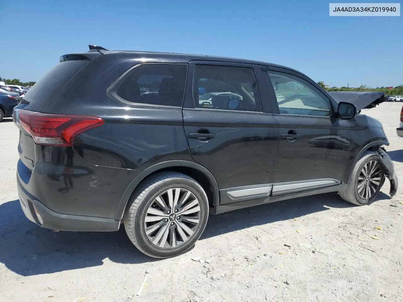 2019 Mitsubishi Outlander Se VIN: JA4AD3A34KZ019940 Lot: 52860795