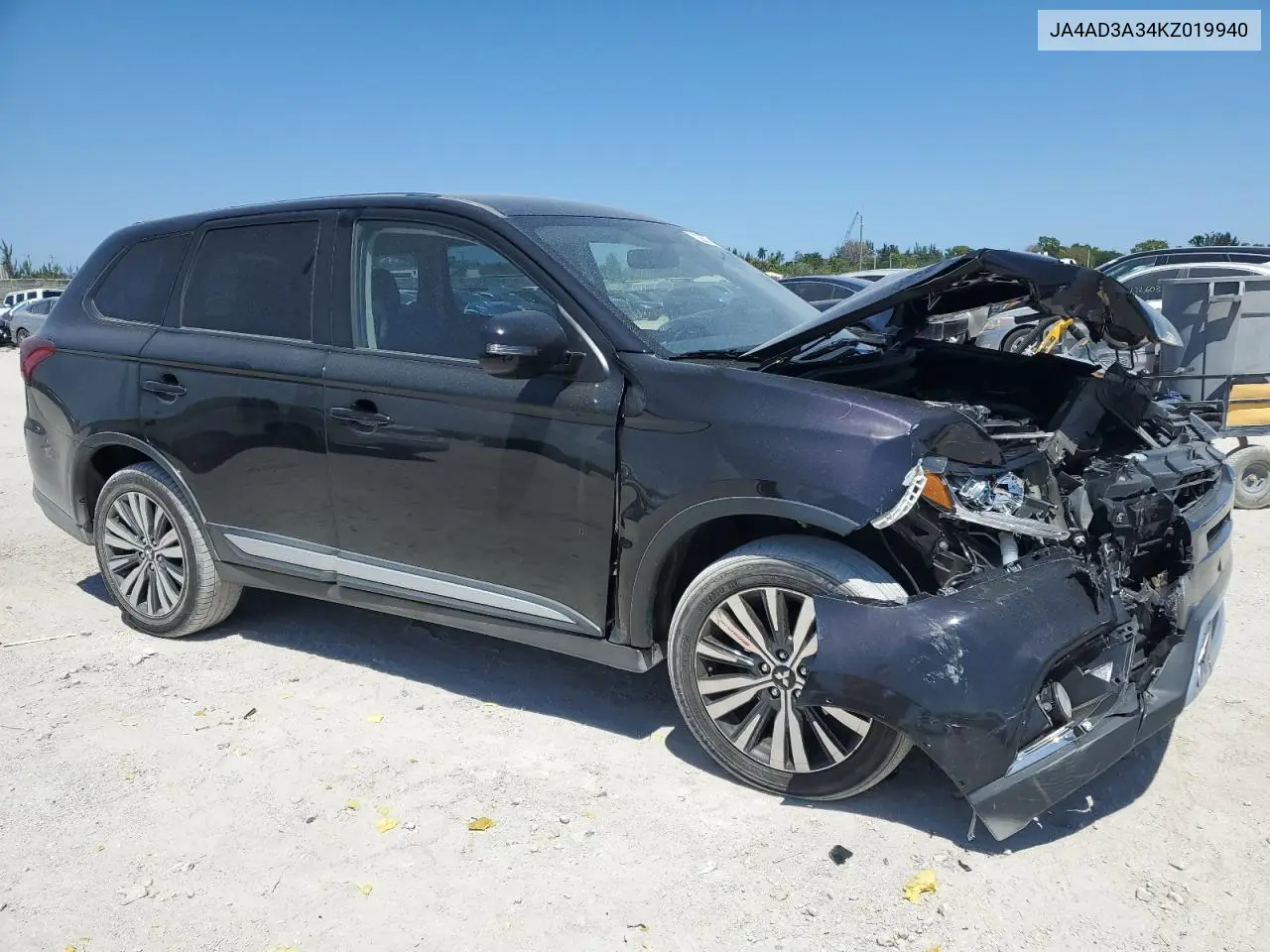 2019 Mitsubishi Outlander Se VIN: JA4AD3A34KZ019940 Lot: 52860795