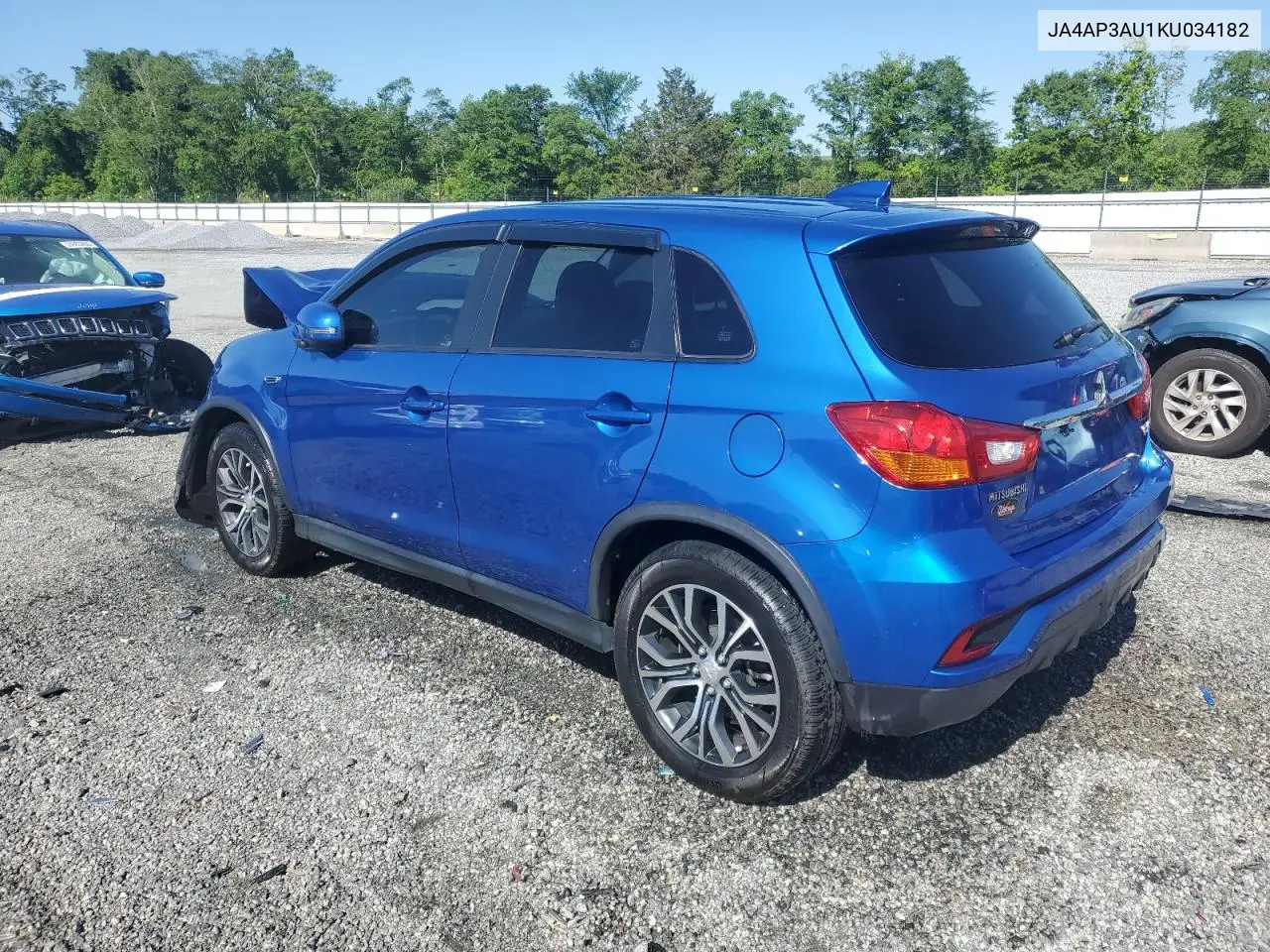 2019 Mitsubishi Outlander Sport Es VIN: JA4AP3AU1KU034182 Lot: 55766445