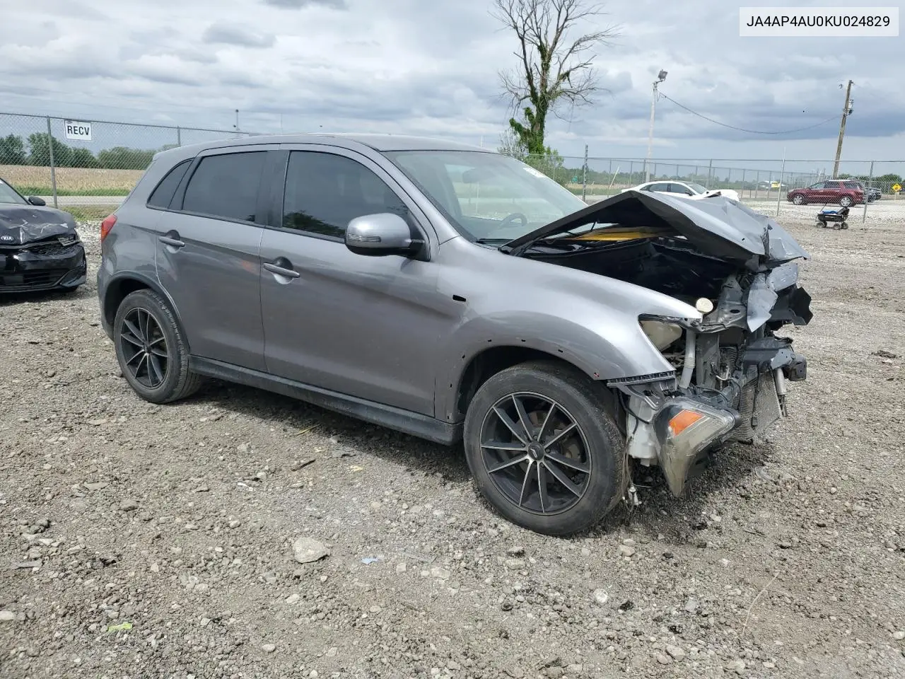 2019 Mitsubishi Outlander Sport Se VIN: JA4AP4AU0KU024829 Lot: 56424845