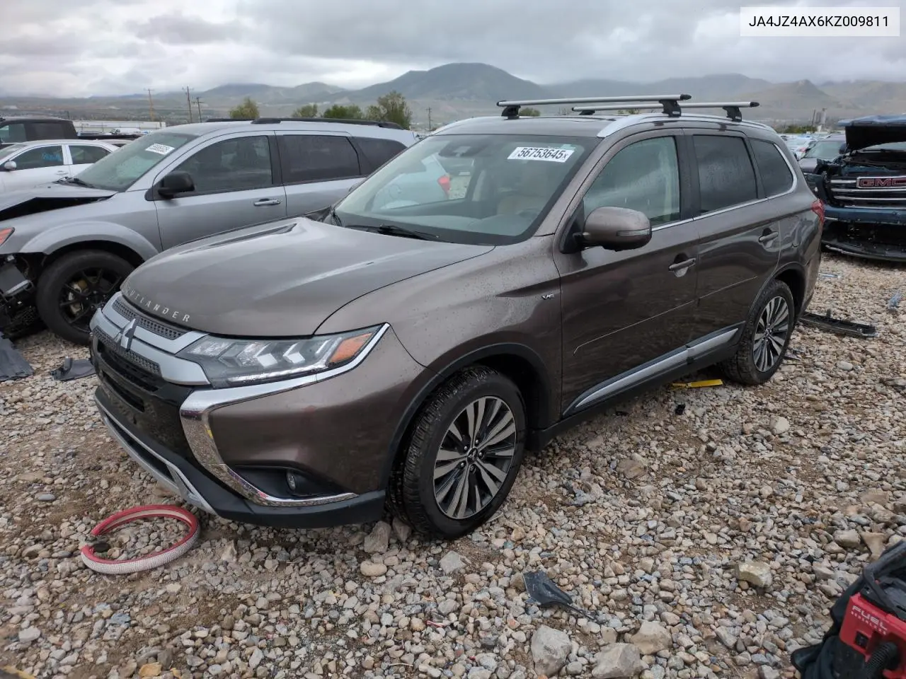 2019 Mitsubishi Outlander Gt VIN: JA4JZ4AX6KZ009811 Lot: 56753645