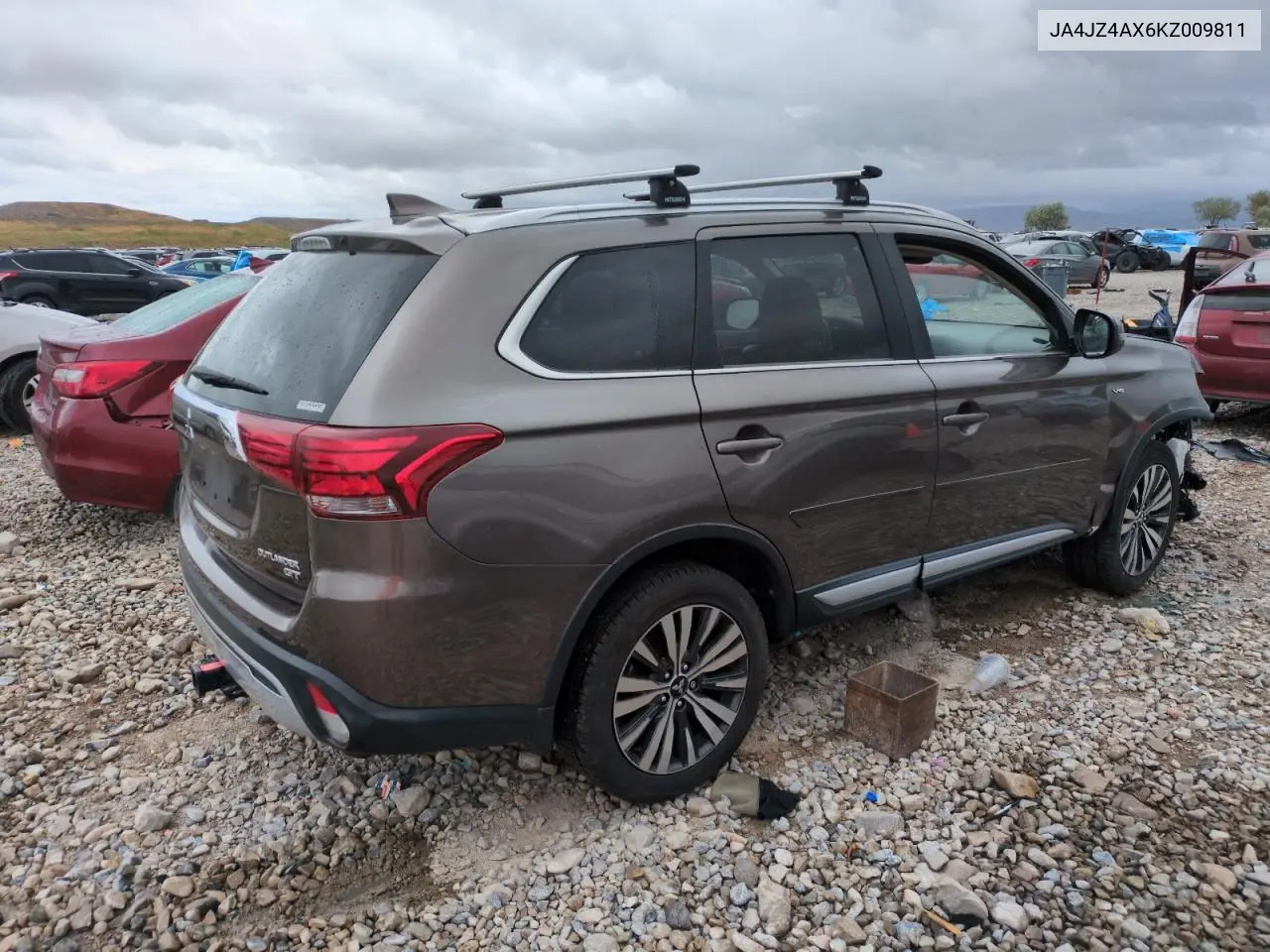 2019 Mitsubishi Outlander Gt VIN: JA4JZ4AX6KZ009811 Lot: 56753645