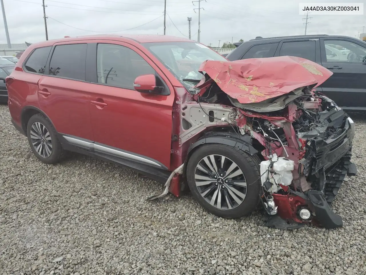 2019 Mitsubishi Outlander Se VIN: JA4AD3A30KZ003041 Lot: 56803575