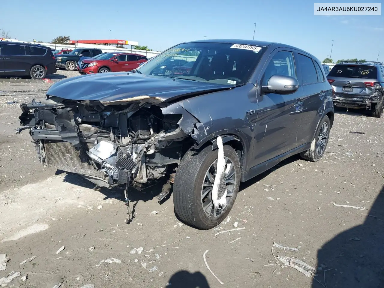 2019 Mitsubishi Outlander Sport Es VIN: JA4AR3AU6KU027240 Lot: 58240765