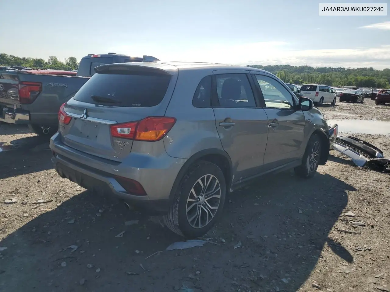 2019 Mitsubishi Outlander Sport Es VIN: JA4AR3AU6KU027240 Lot: 58240765