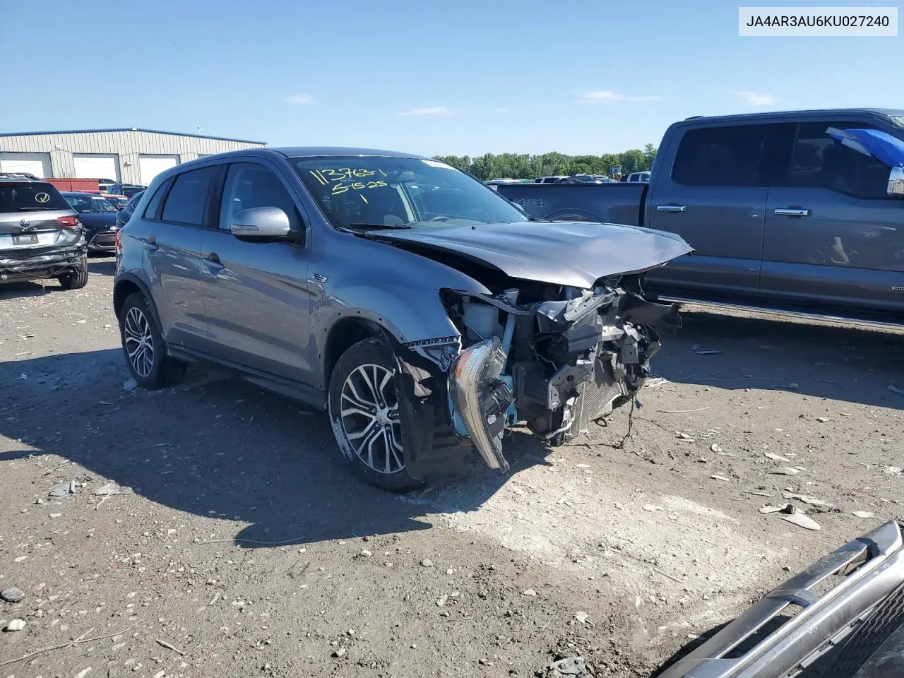 2019 Mitsubishi Outlander Sport Es VIN: JA4AR3AU6KU027240 Lot: 58240765