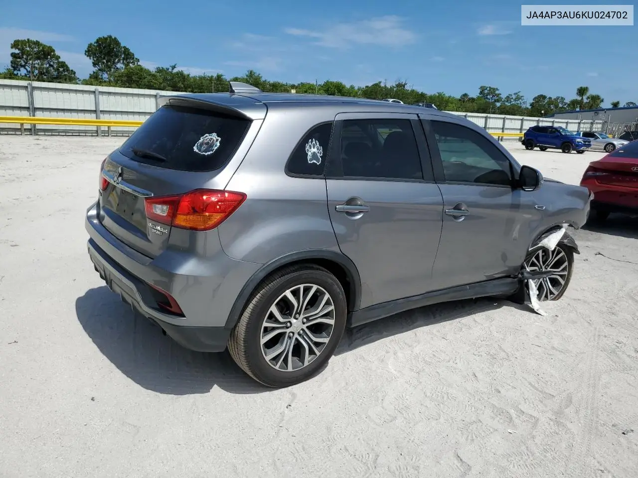 2019 Mitsubishi Outlander Sport Es VIN: JA4AP3AU6KU024702 Lot: 61674895