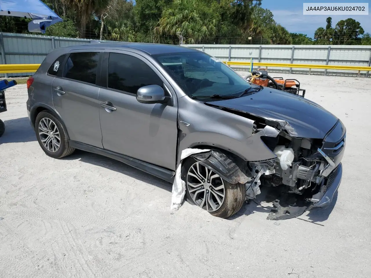 2019 Mitsubishi Outlander Sport Es VIN: JA4AP3AU6KU024702 Lot: 61674895