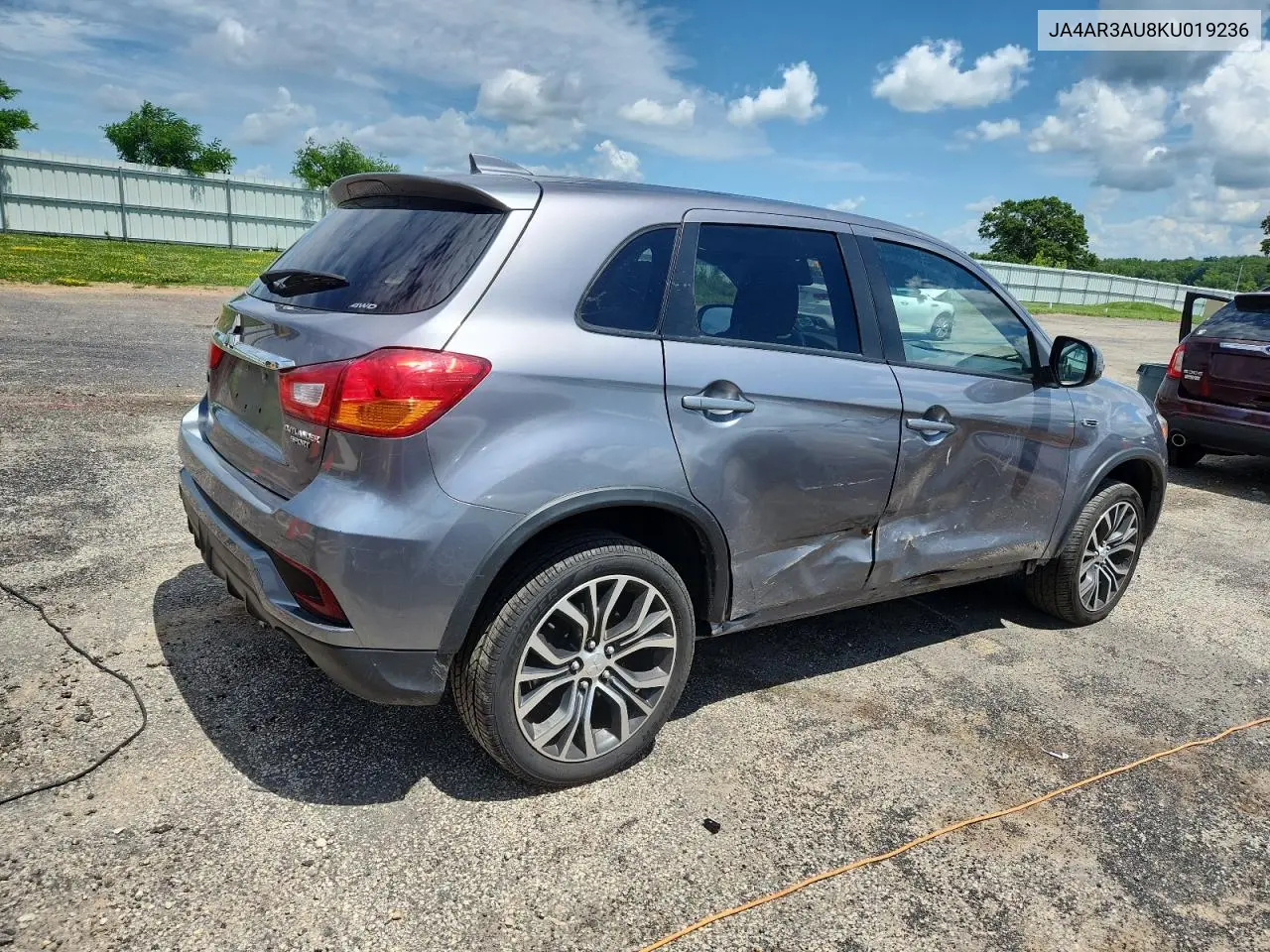 2019 Mitsubishi Outlander Sport Es VIN: JA4AR3AU8KU019236 Lot: 61816985