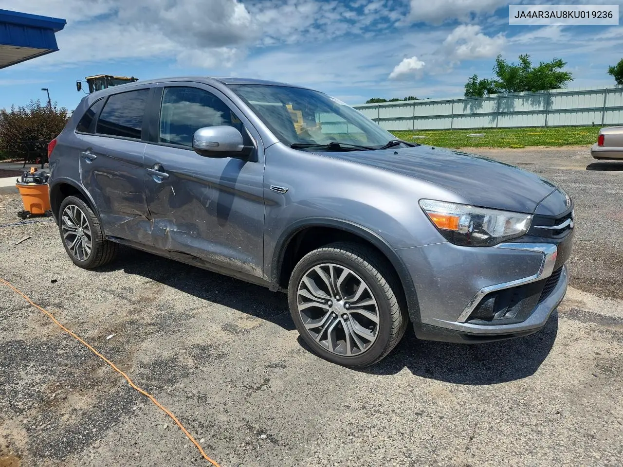 2019 Mitsubishi Outlander Sport Es VIN: JA4AR3AU8KU019236 Lot: 61816985