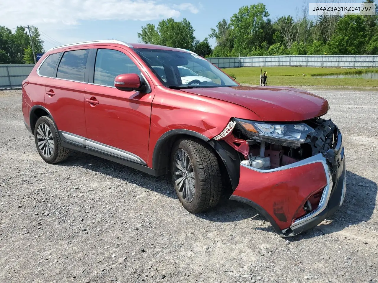 2019 Mitsubishi Outlander Se VIN: JA4AZ3A31KZ041797 Lot: 62179705
