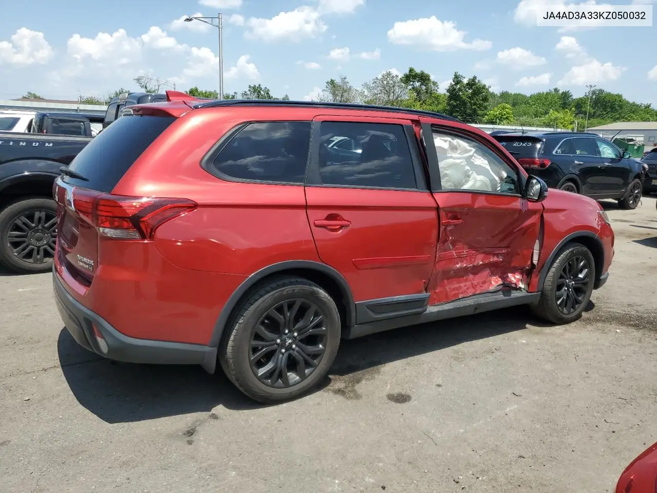 2019 Mitsubishi Outlander Se VIN: JA4AD3A33KZ050032 Lot: 62216975