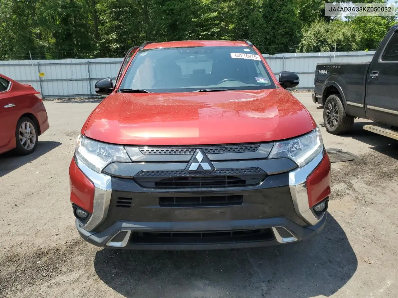 2019 Mitsubishi Outlander Se VIN: JA4AD3A33KZ050032 Lot: 62216975