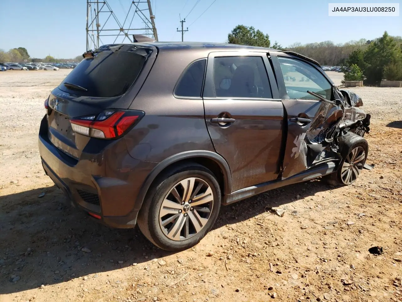 2020 Mitsubishi Outlander Sport Es VIN: JA4AP3AU3LU008250 Lot: 50710675