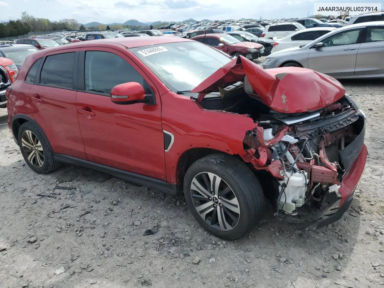2020 Mitsubishi Outlander Sport Es VIN: JA4AR3AU9LU027914 Lot: 51448865