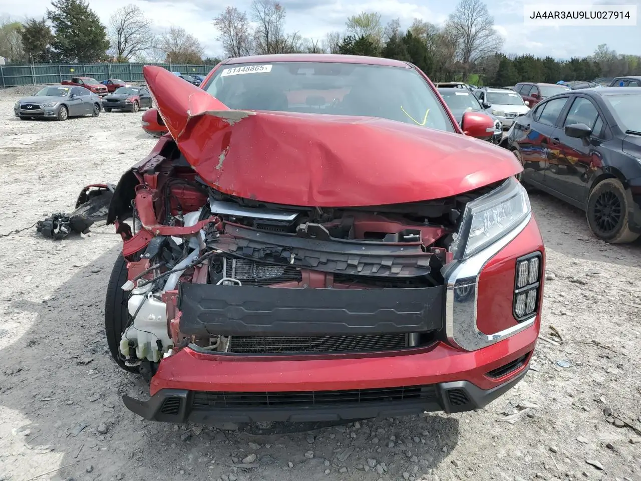 2020 Mitsubishi Outlander Sport Es VIN: JA4AR3AU9LU027914 Lot: 51448865