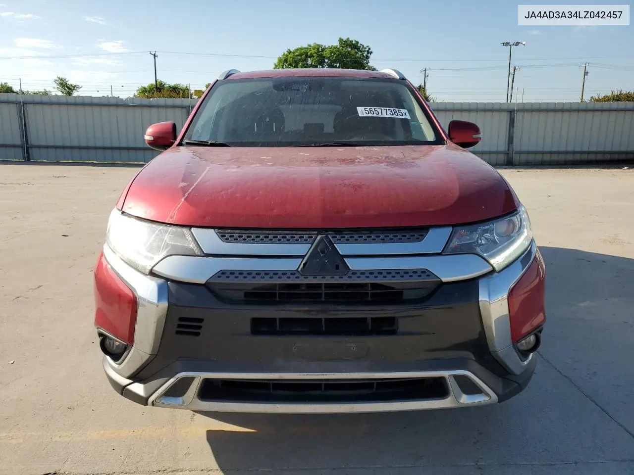 2020 Mitsubishi Outlander Se VIN: JA4AD3A34LZ042457 Lot: 56577385