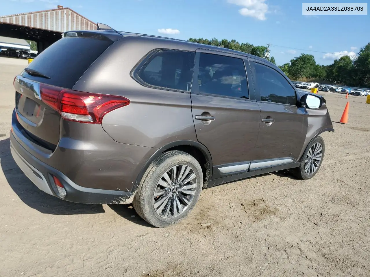 2020 Mitsubishi Outlander Es VIN: JA4AD2A33LZ038703 Lot: 56631405